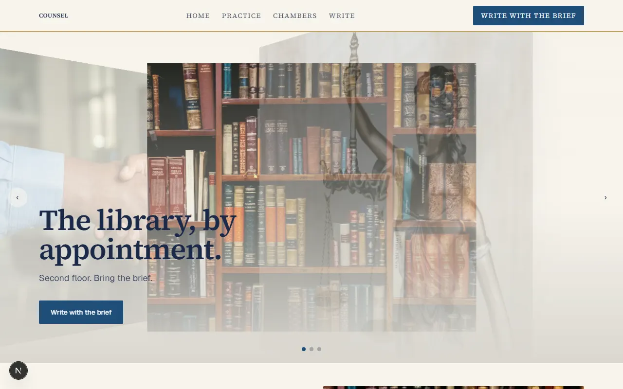 Counsel storefront preview