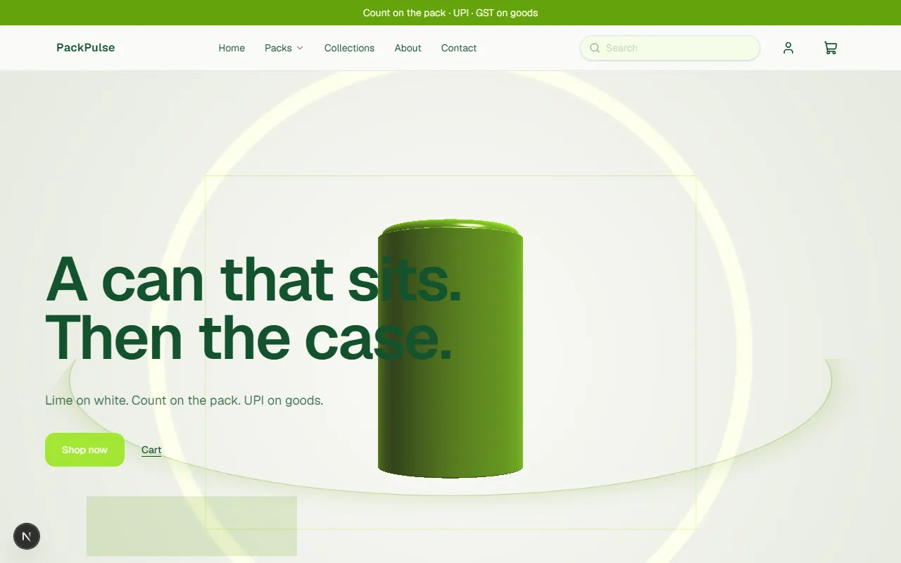 PackPulse storefront preview